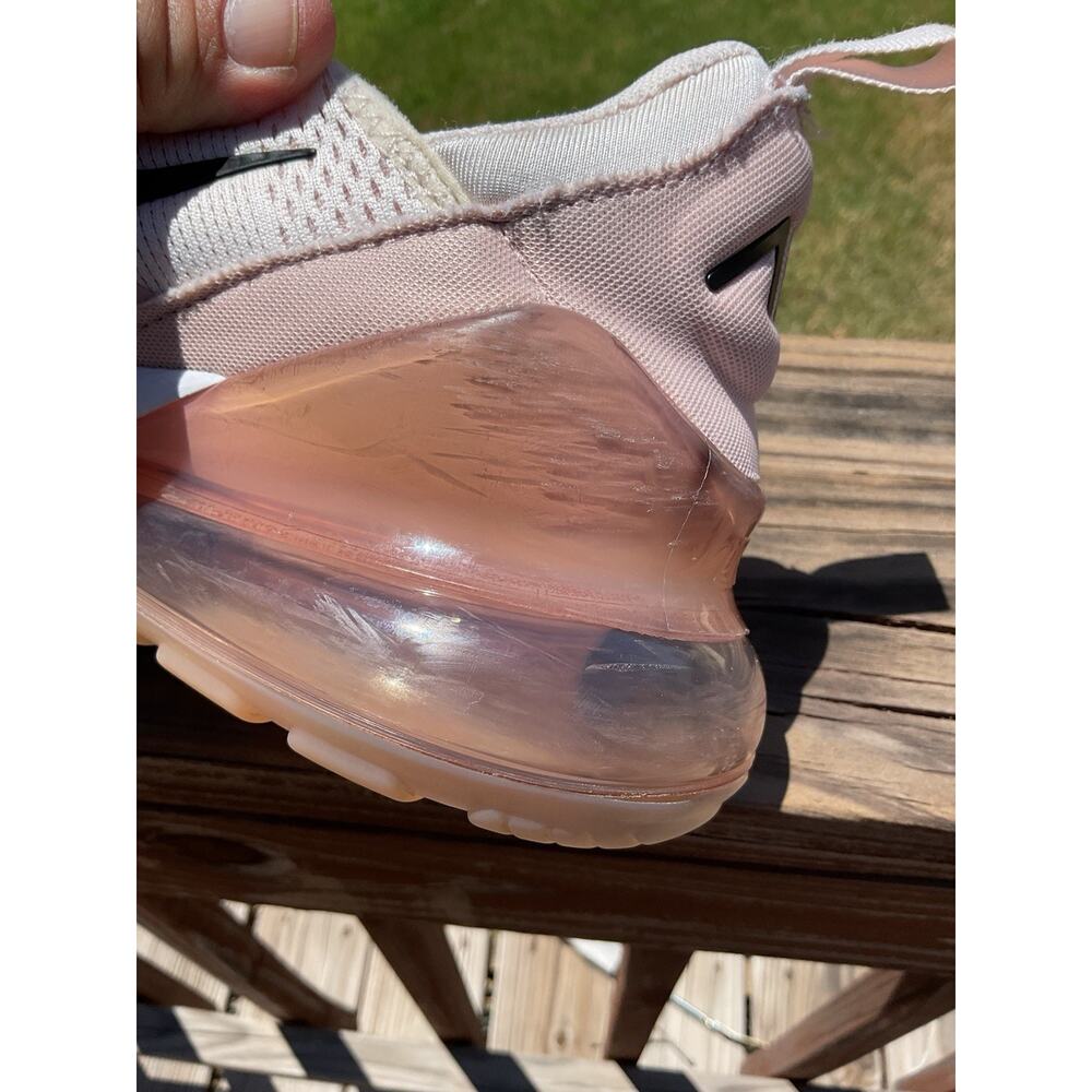 Nike Air Max 270 women’s Pink/White/Black Low Top Lace-Up Athletic Sneakers 8.5 - Picture 5 of 12